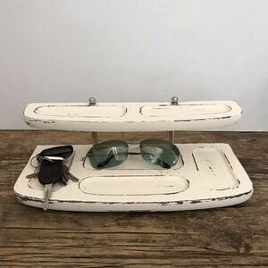 Upcycled Vintage Wood Jewelry Caddy/Valet Shabby